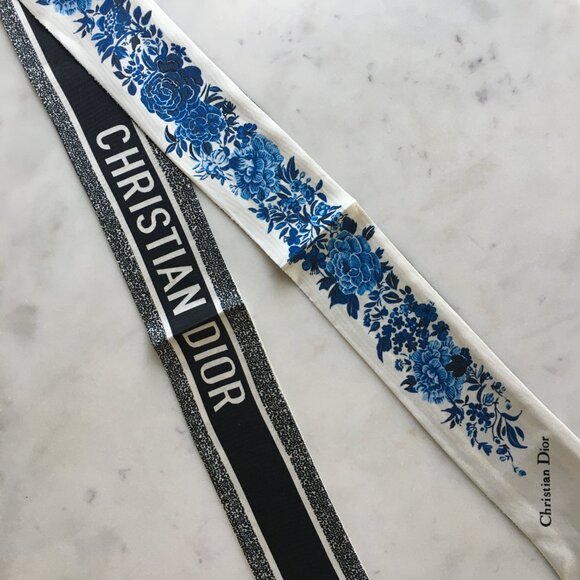 Christian Dior Jardin D'hiver Mitzah Silk Scarf - Picture 2 of 4